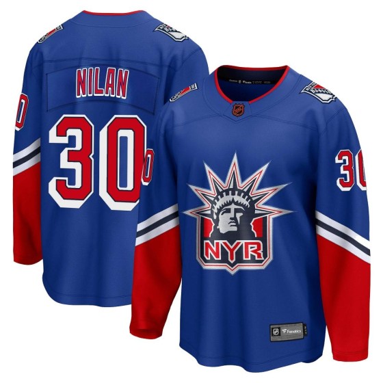 Breakaway Fanatics Branded Men's Chris Nilan New York Rangers Special Edition 2.0 Jersey - Royal