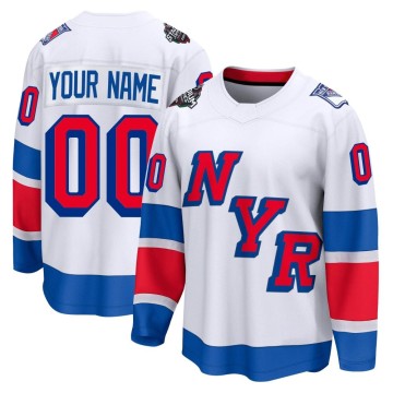 Breakaway Fanatics Branded Men's Custom New York Rangers Custom 2024 Stadium Series Jersey - White