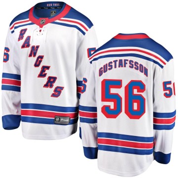 Breakaway Fanatics Branded Men's Erik Gustafsson New York Rangers Away Jersey - White