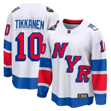 Breakaway Fanatics Branded Men's Esa Tikkanen New York Rangers 2024 Stadium Series Jersey - White