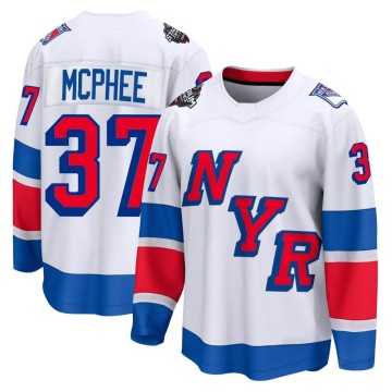 Breakaway Fanatics Branded Men's George Mcphee New York Rangers 2024 Stadium Series Jersey - White