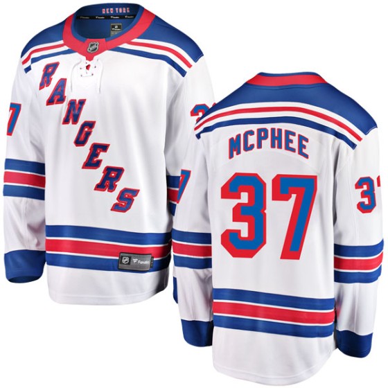 Breakaway Fanatics Branded Men's George Mcphee New York Rangers Away Jersey - White