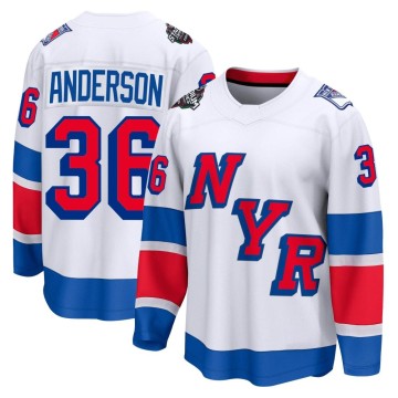 Breakaway Fanatics Branded Men's Glenn Anderson New York Rangers 2024 Stadium Series Jersey - White