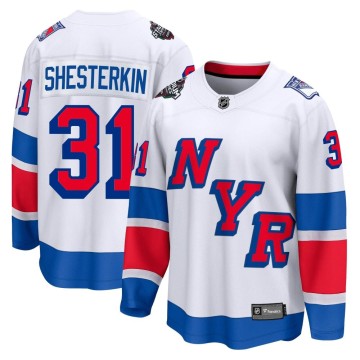 Breakaway Fanatics Branded Men's Igor Shesterkin New York Rangers 2024 Stadium Series Jersey - White