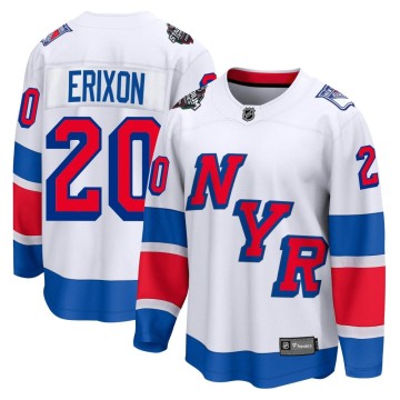 Breakaway Fanatics Branded Men's Jan Erixon New York Rangers 2024 Stadium Series Jersey - White