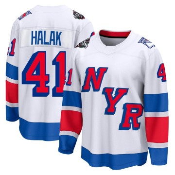 Breakaway Fanatics Branded Men's Jaroslav Halak New York Rangers 2024 Stadium Series Jersey - White