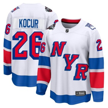 Breakaway Fanatics Branded Men's Joe Kocur New York Rangers 2024 Stadium Series Jersey - White