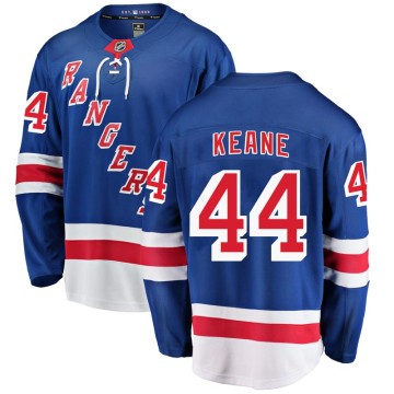 Breakaway Fanatics Branded Men's Joey Keane New York Rangers Home Jersey - Blue