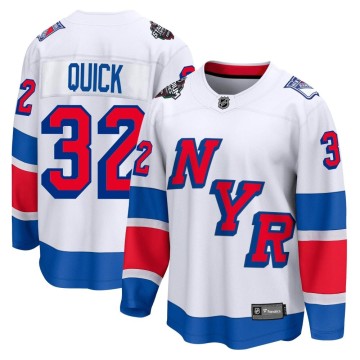 Breakaway Fanatics Branded Men's Jonathan Quick New York Rangers 2024 Stadium Series Jersey - White