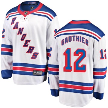 Breakaway Fanatics Branded Men's Julien Gauthier New York Rangers Away Jersey - White