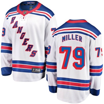 Breakaway Fanatics Branded Men's K'Andre Miller New York Rangers Away Jersey - White