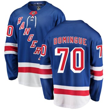Breakaway Fanatics Branded Men's Louis Domingue New York Rangers Home Jersey - Blue