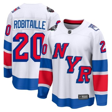 Breakaway Fanatics Branded Men's Luc Robitaille New York Rangers 2024 Stadium Series Jersey - White