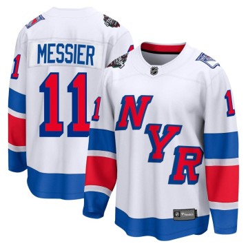 Breakaway Fanatics Branded Men's Mark Messier New York Rangers 2024 Stadium Series Jersey - White