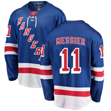Breakaway Fanatics Branded Men's Mark Messier New York Rangers Home Jersey - Blue