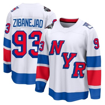 Breakaway Fanatics Branded Men's Mika Zibanejad New York Rangers 2024 Stadium Series Jersey - White