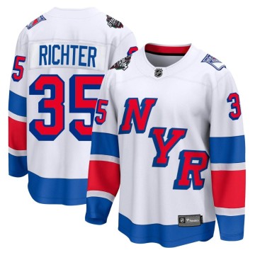 Breakaway Fanatics Branded Men's Mike Richter New York Rangers 2024 Stadium Series Jersey - White