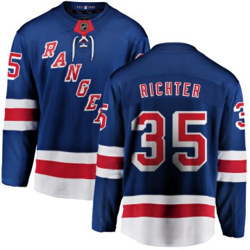 Breakaway Fanatics Branded Men's Mike Richter New York Rangers Home Jersey - Blue