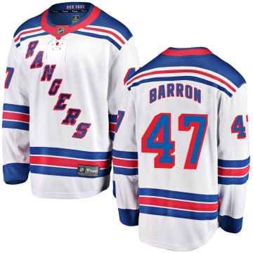 Breakaway Fanatics Branded Men's Morgan Barron New York Rangers Away Jersey - White