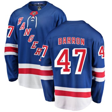 Breakaway Fanatics Branded Men's Morgan Barron New York Rangers Home Jersey - Blue