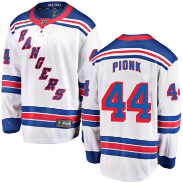 Breakaway Fanatics Branded Men's Neal Pionk New York Rangers Away Jersey - White