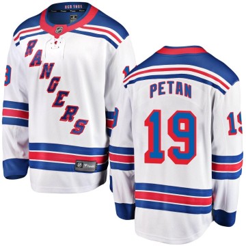 Breakaway Fanatics Branded Men's Nic Petan New York Rangers Away Jersey - White