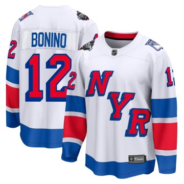 Breakaway Fanatics Branded Men's Nick Bonino New York Rangers 2024 Stadium Series Jersey - White