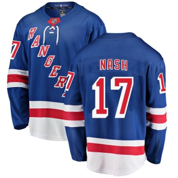 Breakaway Fanatics Branded Men's Riley Nash New York Rangers Home Jersey - Blue