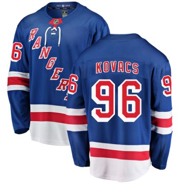 Breakaway Fanatics Branded Men's Robin Kovacs New York Rangers Home Jersey - Blue