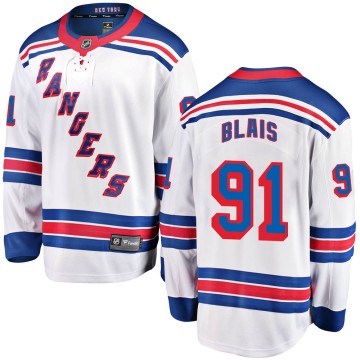 Breakaway Fanatics Branded Men's Sammy Blais New York Rangers Away Jersey - White