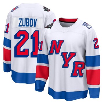 Breakaway Fanatics Branded Men's Sergei Zubov New York Rangers 2024 Stadium Series Jersey - White