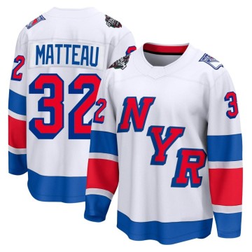 Breakaway Fanatics Branded Men's Stephane Matteau New York Rangers 2024 Stadium Series Jersey - White