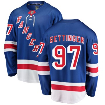 Breakaway Fanatics Branded Men's Timothy Gettinger New York Rangers Home Jersey - Blue