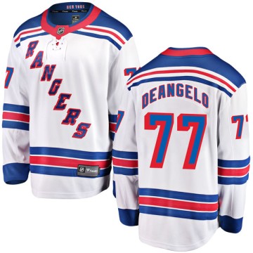 Breakaway Fanatics Branded Men's Tony DeAngelo New York Rangers Away Jersey - White