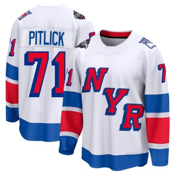 Breakaway Fanatics Branded Men's Tyler Pitlick New York Rangers 2024 Stadium Series Jersey - White