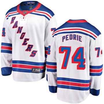Breakaway Fanatics Branded Men's Vince Pedrie New York Rangers Away Jersey - White