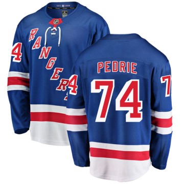 Breakaway Fanatics Branded Men's Vince Pedrie New York Rangers Home Jersey - Blue