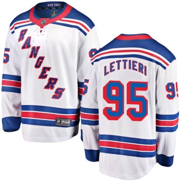 Breakaway Fanatics Branded Men's Vinni Lettieri New York Rangers Away Jersey - White
