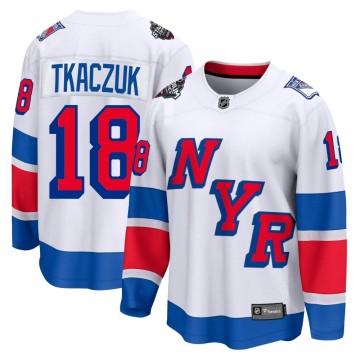 Breakaway Fanatics Branded Men's Walt Tkaczuk New York Rangers 2024 Stadium Series Jersey - White
