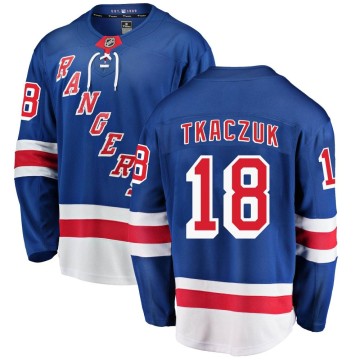 Breakaway Fanatics Branded Men's Walt Tkaczuk New York Rangers Home Jersey - Blue