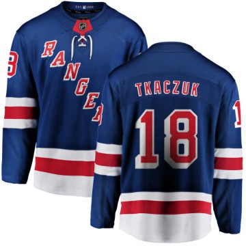 Breakaway Fanatics Branded Men's Walt Tkaczuk New York Rangers Home Jersey - Blue