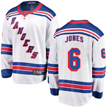 Breakaway Fanatics Branded Men's Zac Jones New York Rangers Away Jersey - White