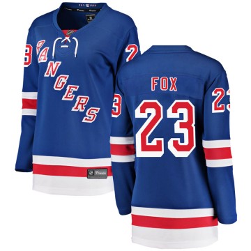 Breakaway Fanatics Branded Women's Adam Fox New York Rangers Home Jersey - Blue