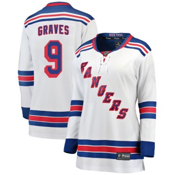 Breakaway Fanatics Branded Women's Adam Graves New York Rangers Away Jersey - White