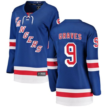 Breakaway Fanatics Branded Women's Adam Graves New York Rangers Home Jersey - Blue