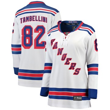 Breakaway Fanatics Branded Women's Adam Tambellini New York Rangers Away Jersey - White