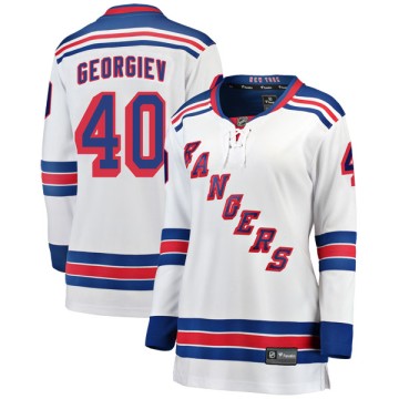 Breakaway Fanatics Branded Women's Alexandar Georgiev New York Rangers Away Jersey - White