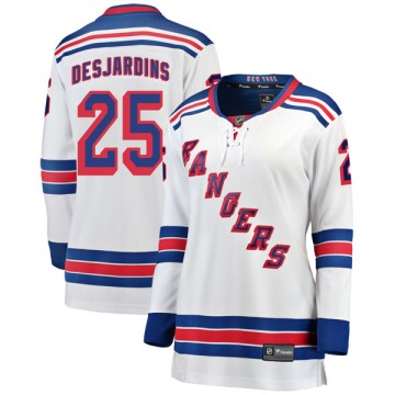 Breakaway Fanatics Branded Women's Andrew Desjardins New York Rangers Away Jersey - White