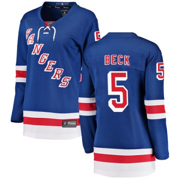 Breakaway Fanatics Branded Women's Barry Beck New York Rangers Home Jersey - Blue