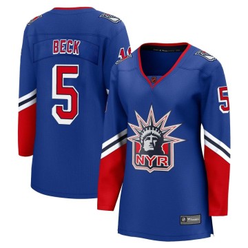 Breakaway Fanatics Branded Women's Barry Beck New York Rangers Special Edition 2.0 Jersey - Royal